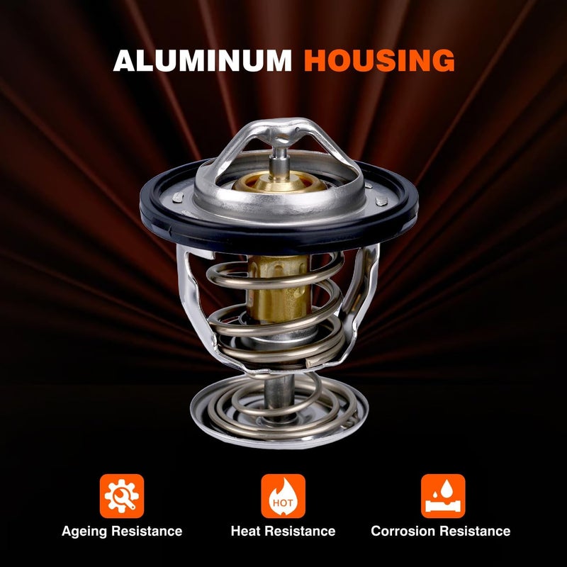 Techie Engine Thermostat 34198 89018168 Compatible with Buick Rainier 2007,for Chevrolet Express 1500/2500/3500/4500 Silverado Suburban Tahoe Trailblazer,for GMC Canyon Envoy Savana Sierra Yukon - Image 5